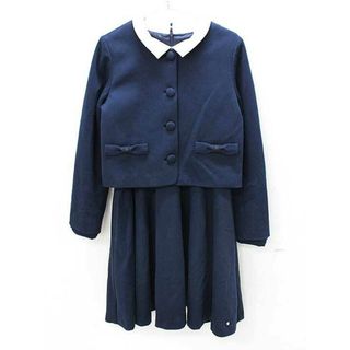 ポンポネット(pom ponette)の【値下げ!】＜ポンポネット/pom ponette＞160-165cm アンサンブル 紺×白 フォーマル 入学式 卒業式 結婚式 発表会 謝恩会 冠婚葬祭【中古】子供服 キッズ kids ジュニア 女の子 502122(その他)