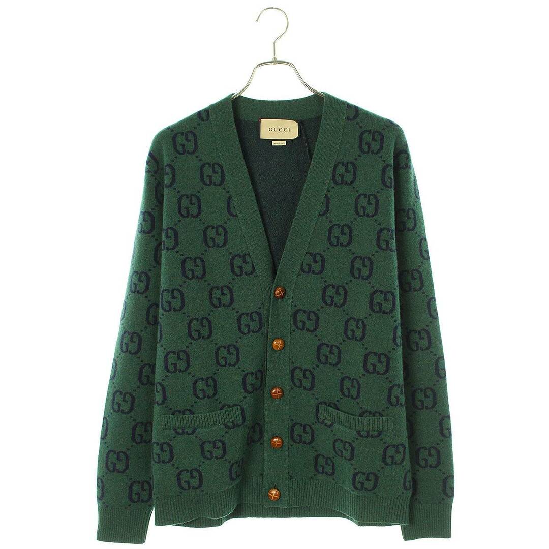 Gucci - グッチ 678939 XKB6P GG柄ウールカーディガン メンズ Sの通販