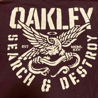 オークリー(Oakley)のオークリー 半袖Tシャツ Mサイズ グレーブラウン(Tシャツ/カットソー(半袖/袖なし))