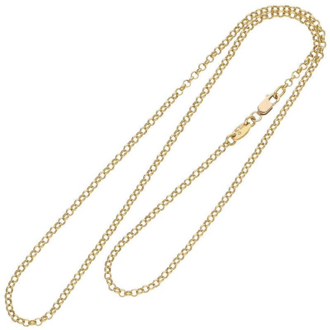 クロムハーツ  22K NECKCHAIN R18/ロールチェーン18inch ゴールドネックレス メンズ 18inchアクセサリー