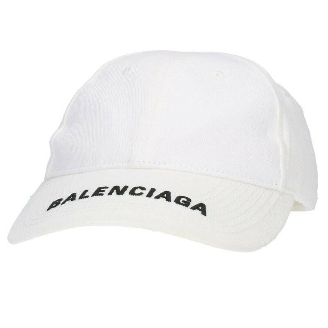 バレンシアガ バイザーロゴ刺繍ベースボールキャップ メンズ L帽子