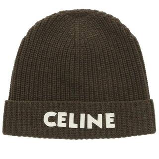 セリーヌ(celine)のセリーヌバイエディスリマン  2AE2I423P ロゴ刺繍ニット帽子 メンズ(帽子)