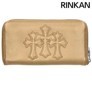 クロムハーツ(Chrome Hearts)のクロムハーツ  REC F ZIP NOVELTY/ノベルティ 3クロスラウンドジップノベルティレザーウォレット財布 メンズ(財布)