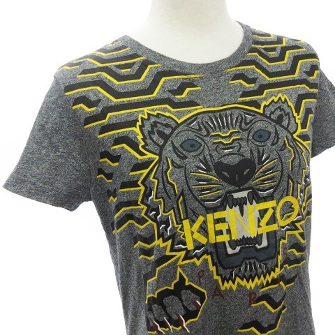 KENZO(ケンゾー)のケンゾー Geo tiger タイガー プリント Tシャツ 半袖 グレー系 レディースのトップス(Tシャツ(半袖/袖なし))の商品写真