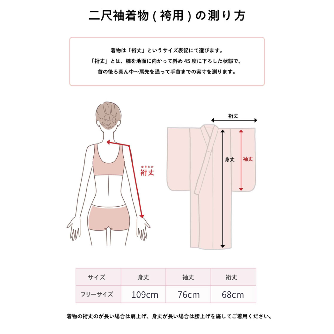 ANDANTE(アンダンテ)の新品袴3点セット 卒業式 小学生 大学生 緑 青 レディース 袴セット 65BK レディースの水着/浴衣(着物)の商品写真