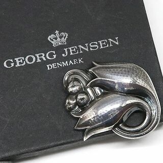 ジョージジェンセン(Georg Jensen)のGEORG JENSEN ジョージジェンセン チューリップ ブローチ 100C(ブローチ/コサージュ)