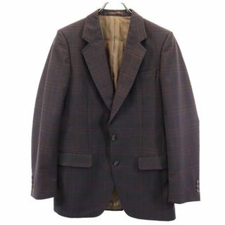 バーバリー(BURBERRY)のバーバリーズ 90s オールド チェック柄 モヘアブレンド テーラードジャケット ブラウン系 Burberrys ウール メンズ 古着 【231130】(テーラードジャケット)