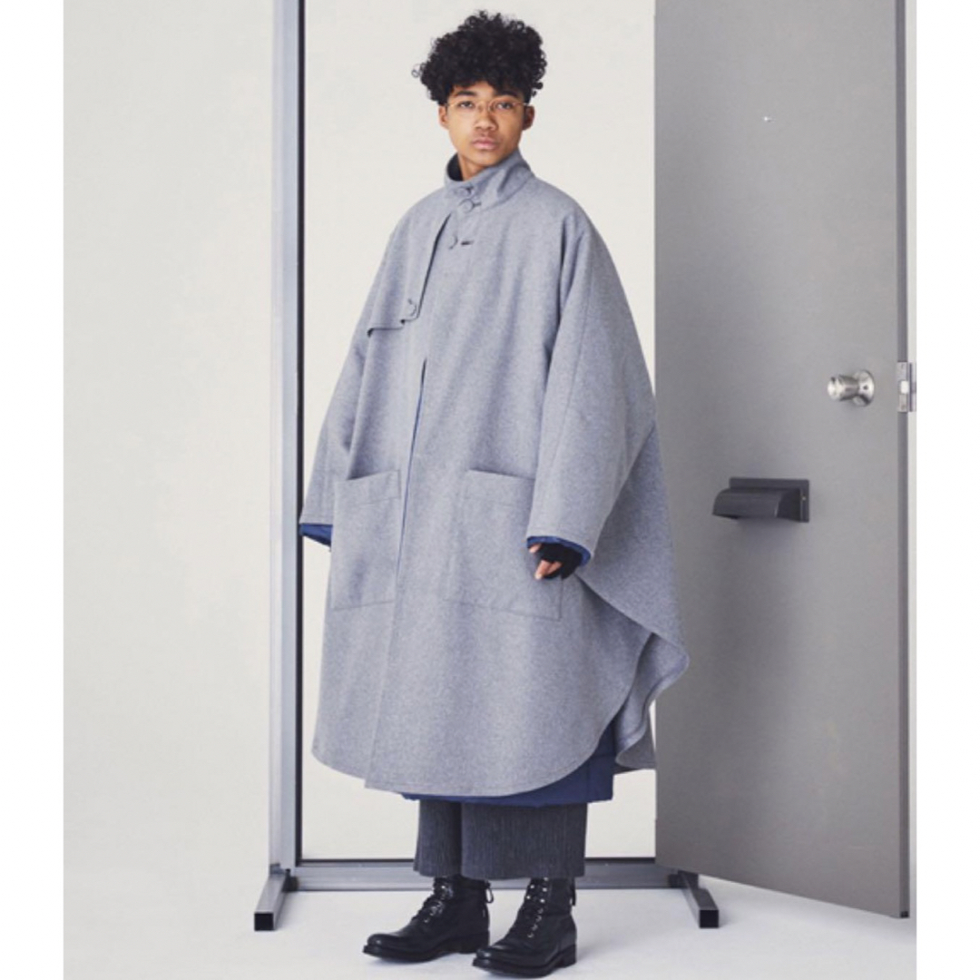 ISSEY MIYAKE(イッセイミヤケ)のtac:tac タクタク　ポンチョコート メンズのジャケット/アウター(ポンチョ)の商品写真