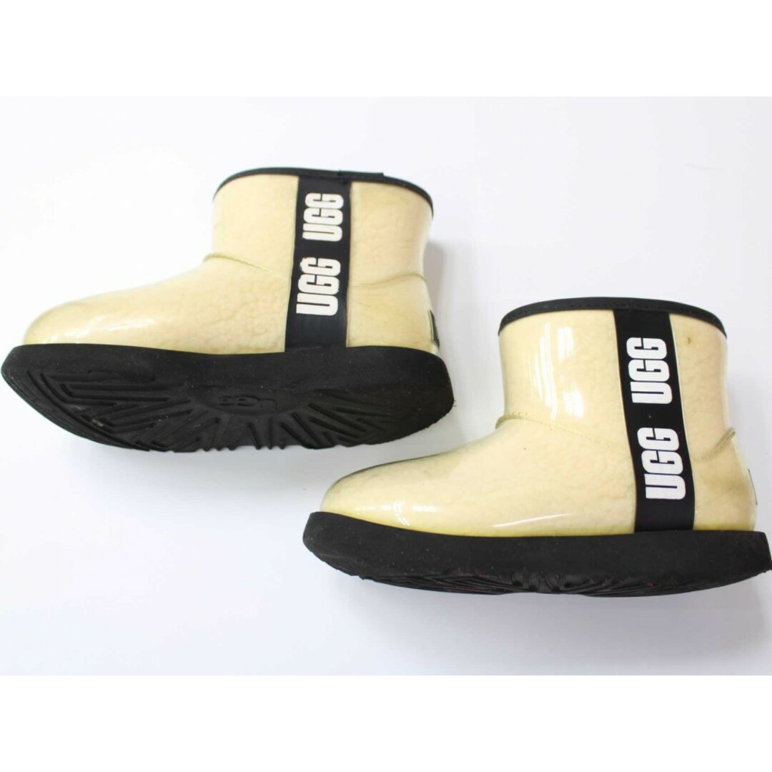 UGG(アグ)の【冬物 新入荷!】■アグ/UGG■18cm位 ブーツ/シューズ/靴 黒×アイボリー【中古】子供 キッズ kids 男の子 女の子 冬 811132 キッズ/ベビー/マタニティのキッズ靴/シューズ(15cm~)(ブーツ)の商品写真