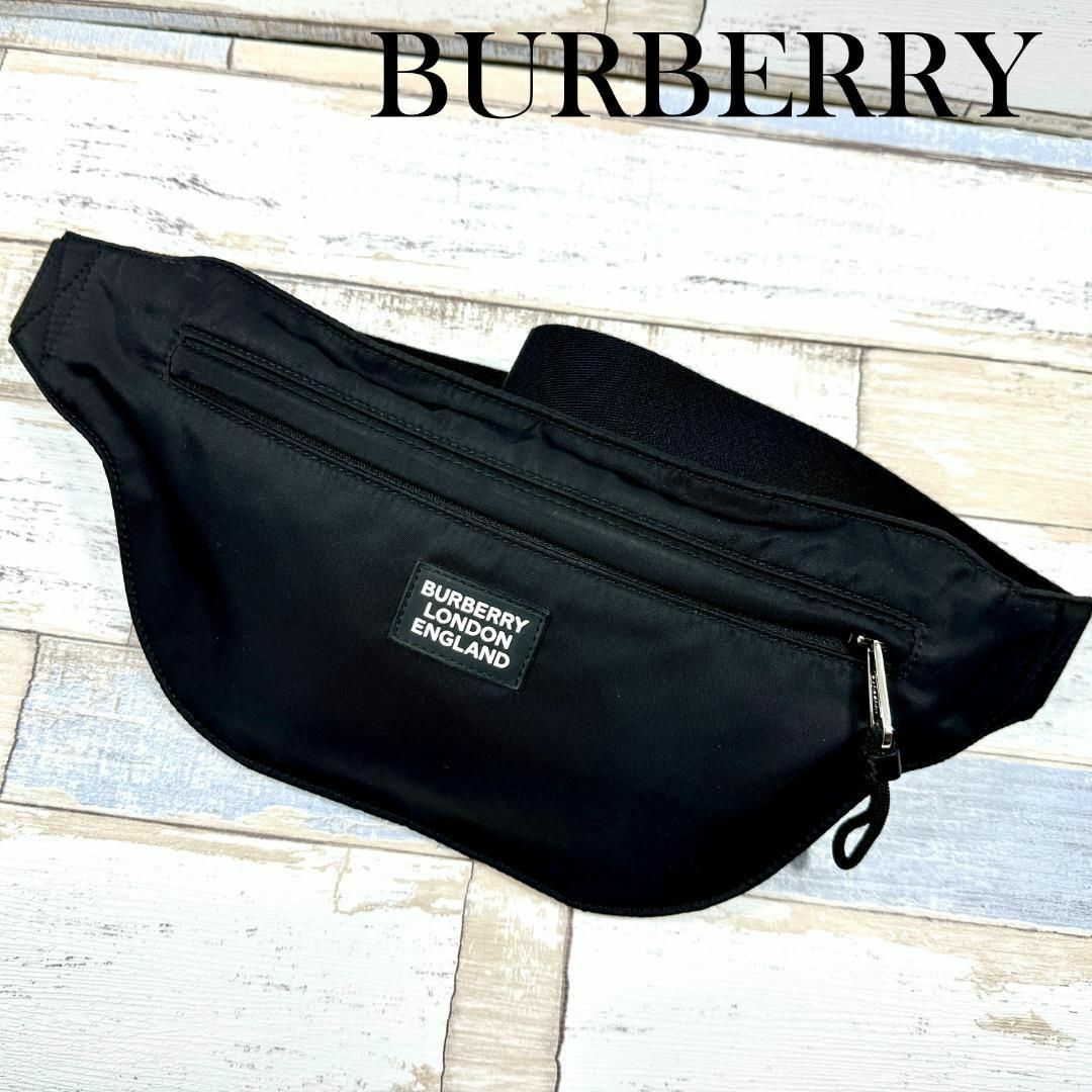 BURBERRY　バーバリー　ウエストポーチ　ボディバッグ　ロゴ　ブラック | フリマアプリ ラクマ