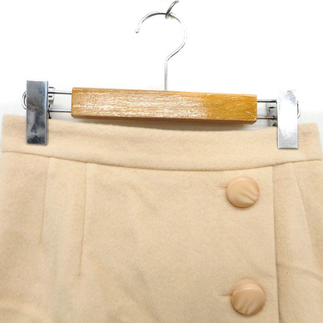LAISSE PASSE(レッセパッセ)のレッセパッセ スカート フレア ミニ ウール 飾りボタン バックジップ 35 レディースのスカート(ミニスカート)の商品写真