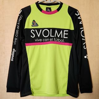 スボルメ(Svolme)のスボルメ 切替プラクティスシャツ ライム×ブラック 長袖 Ｍ used(ウェア)