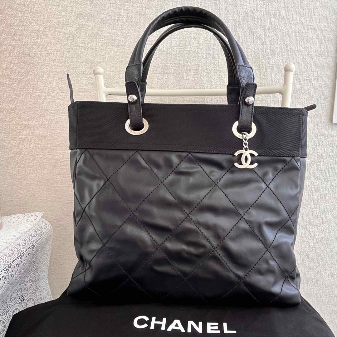 【最終お値下げ‼︎】極美品CHANEL  シャネル　パリビアリッツMMトートシャネルブラック