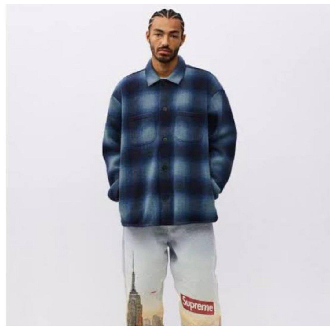 ジャケット/アウターSupreme 20AW Shadow Plaid Fleece Shirt L