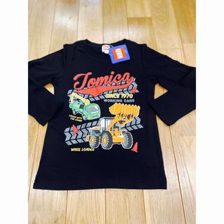 タカラトミー(Takara Tomy)の【新品未使用】トミカTシャツ 120サイズ　長袖Tシャツ　ブラック(Tシャツ/カットソー)