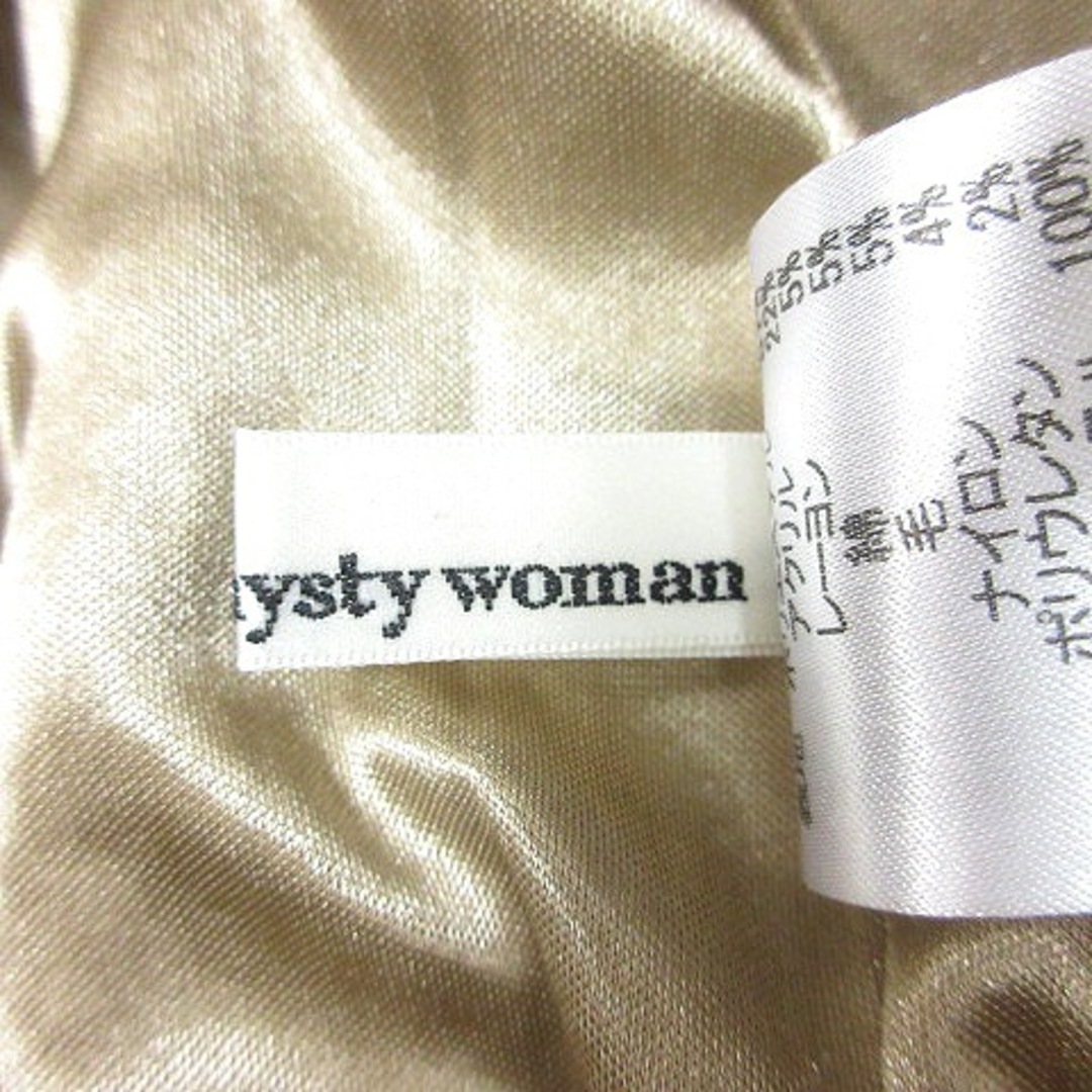 mysty woman(ミスティウーマン)のミスティウーマン タイトスカート ミモレ ロング チェック グレージュ ■MO レディースのスカート(ロングスカート)の商品写真