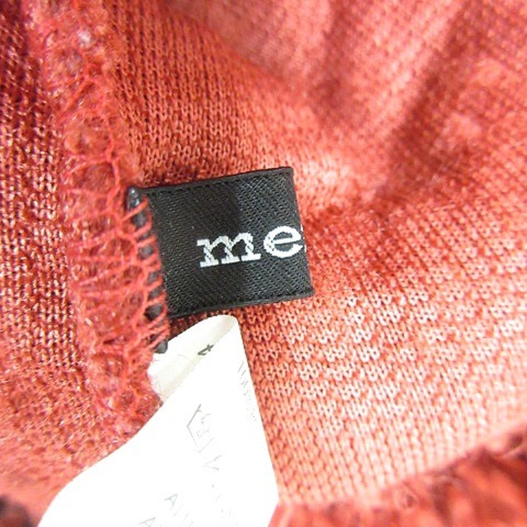 other(アザー)のメルロー merlot ノーカラージャケット ボア M～L 赤 レッド ■MO レディースのジャケット/アウター(ブルゾン)の商品写真
