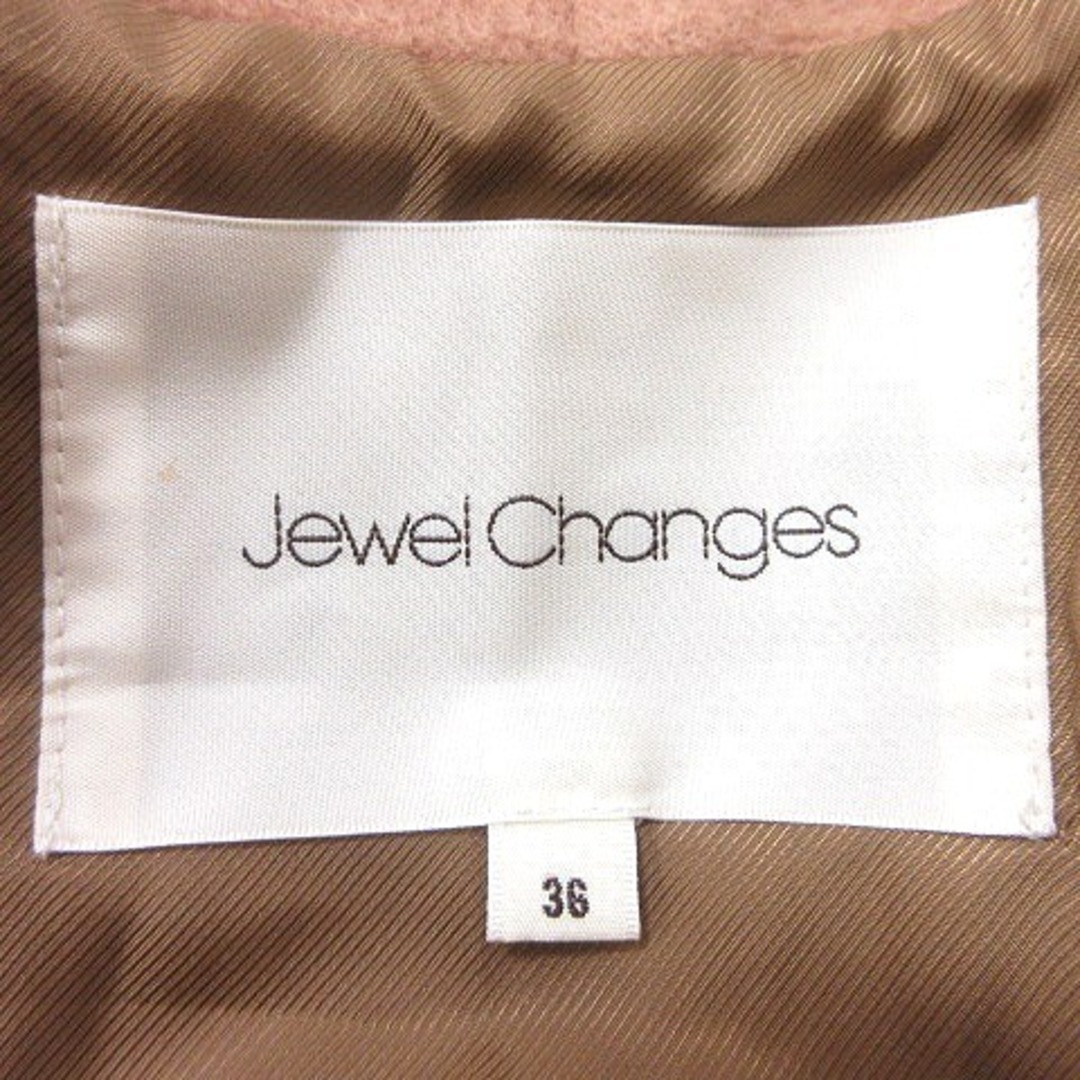 Jewel Changes(ジュエルチェンジズ)のジュエルチェンジズ アローズ ショールカラーコート 総裏地 36 ベージュ レディースのジャケット/アウター(その他)の商品写真