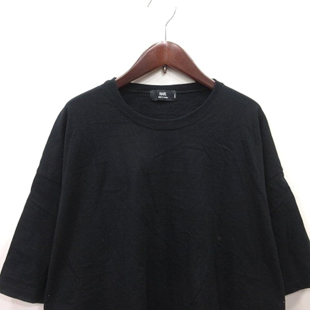 HARE(ハレ)のハレ Tシャツ カットソー 半袖 S 黒 ブラック /YI メンズのトップス(Tシャツ/カットソー(半袖/袖なし))の商品写真