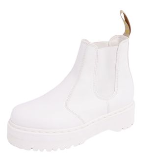 ドクターマーチン(Dr.Martens)のドクターマーチン Dr.Martens ブーツ quad mono チェルシーブーツ サイドゴア カーフレザー レディース UK5(24cm相当) ホワイト(ブーティ)