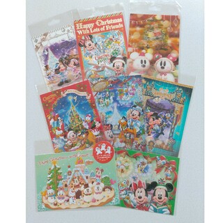 ディズニー(Disney)のディズニークリスマス　ミッキー　ミニー　ポストカード セット(キャラクターグッズ)