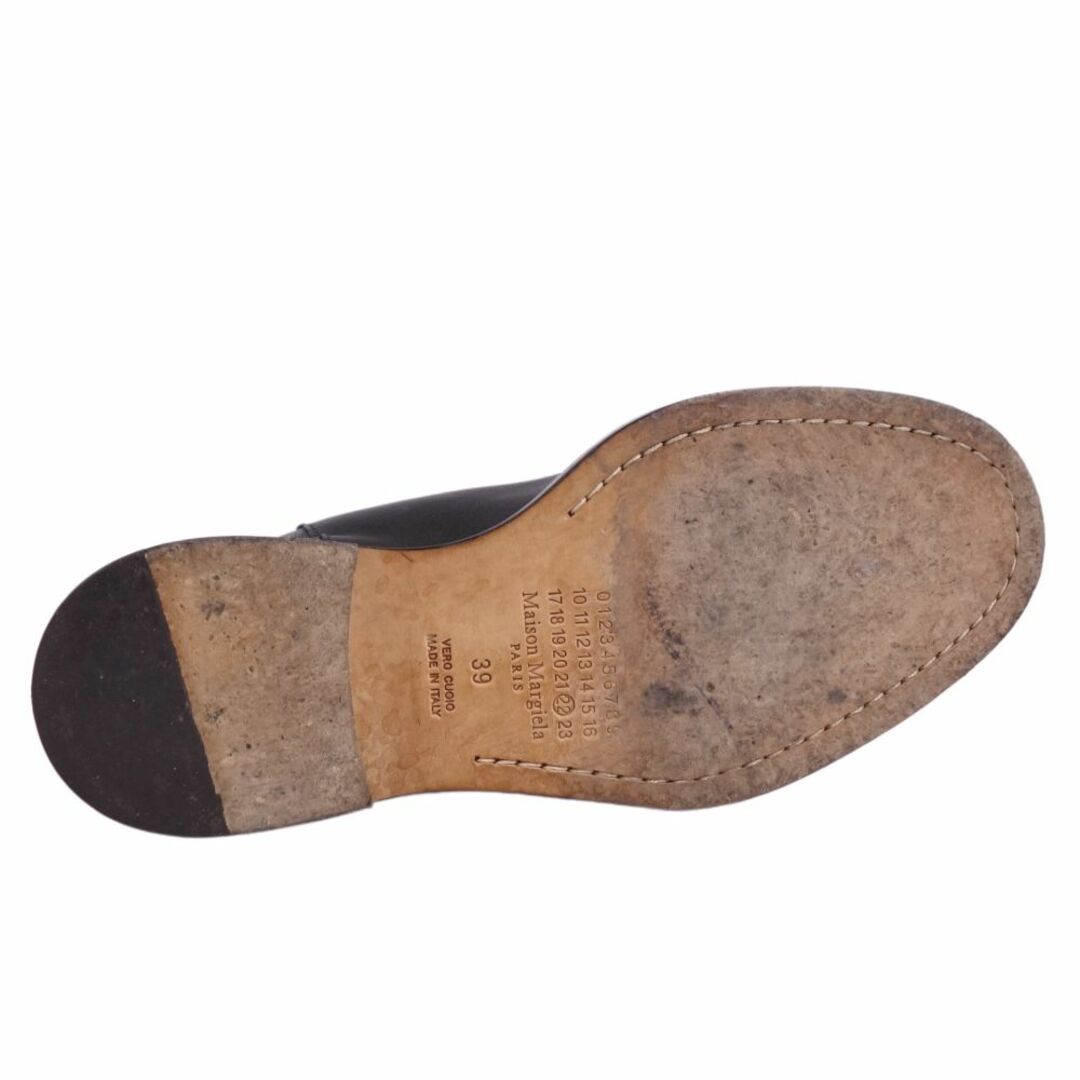 Maison Martin Margiela(マルタンマルジェラ)の美品 メゾンマルジェラ Maison Margiela ブーツ ショートブーツ 22 レザー シューズ 靴 メンズ レディース イタリア製 39(24cm相当) ブラック メンズの靴/シューズ(ブーツ)の商品写真