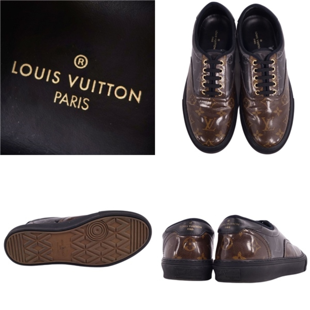 LOUIS VUITTON(ルイヴィトン)のルイヴィトン LOUIS VUITTON スニーカー トロカデロライン モノグラム エナメルレザー シューズ 靴 メンズ 8(26.5cm相当) ブラウン メンズの靴/シューズ(スニーカー)の商品写真