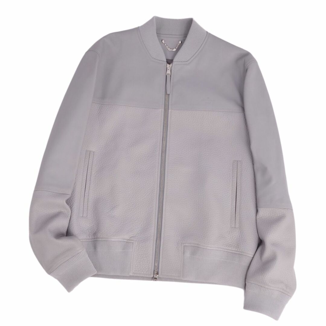 極美品 ルイヴィトン LOUIS VUITTON ジャケット ブルゾン レザージャケット ボンバージャケット 牛革 アウター メンズ 48(M相当) グレー 極美品 ルイヴィトン LOUIS VUITTON ジャケット ブルゾン レザージャケット ボンバージャケット 牛革 アウター メンズ 48(M相当) グレー