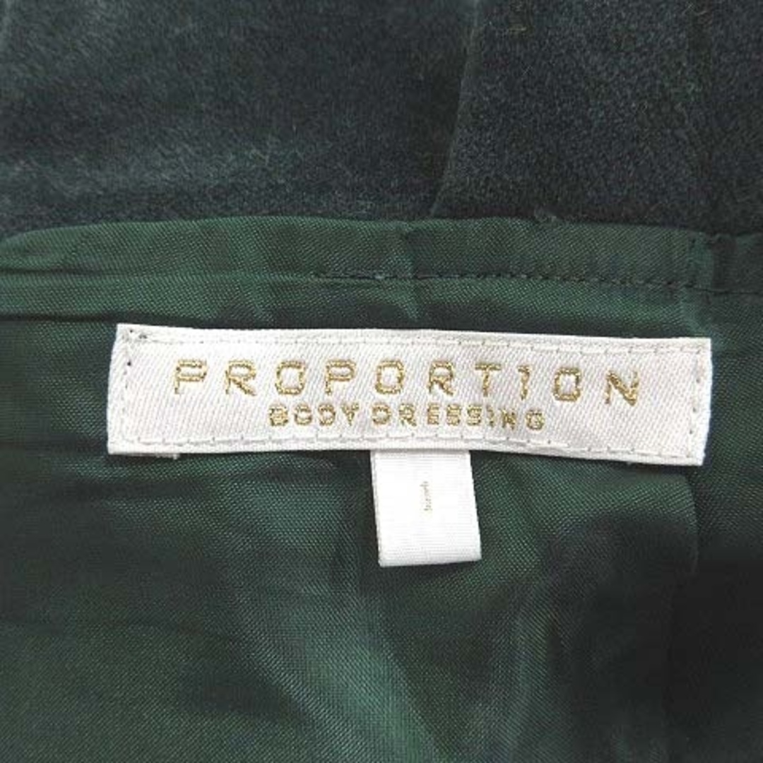 PROPORTION BODY DRESSING(プロポーションボディドレッシング)のプロポーション ボディドレッシング 台形スカート ミニ ベロア リボン 1 緑 レディースのスカート(ミニスカート)の商品写真