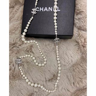 シャネル(CHANEL)の☆Ciel様専用☆CHANEL  ロングパールネックレス　2連OK(ネックレス)