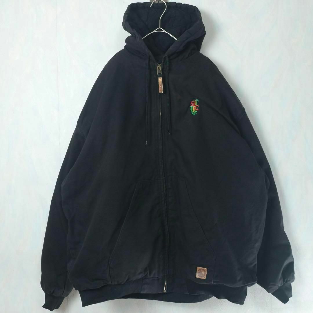 希少】BERNE アクティブジャケット ダックパーカー ワーク 90s 3XLの