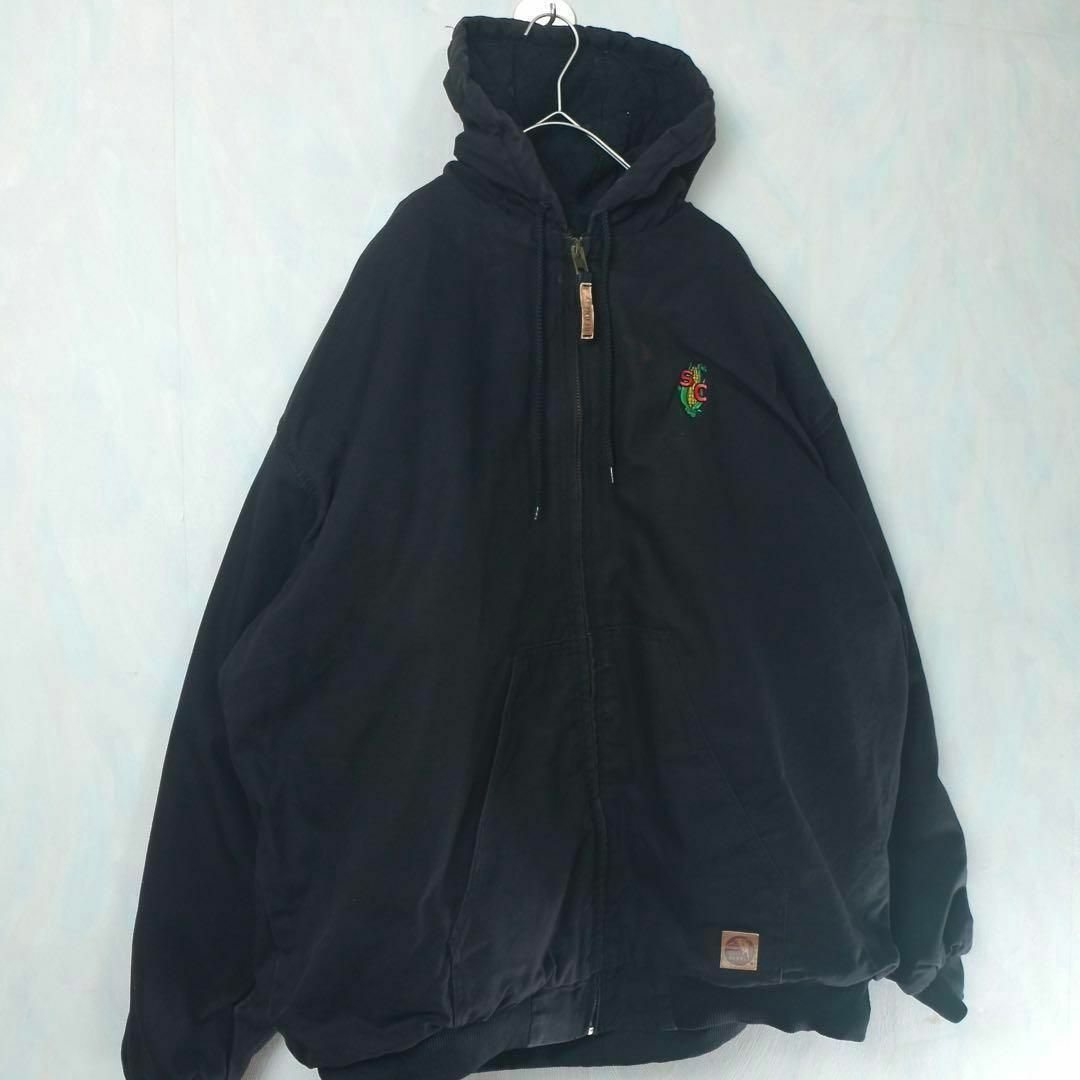 希少】BERNE アクティブジャケット ダックパーカー ワーク 90s 3XLの