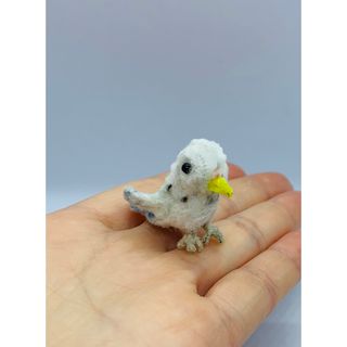 モールアニマル　手乗りインコ　ハンドメイド　セキセイインコ　ミニチュア(ミニチュア)