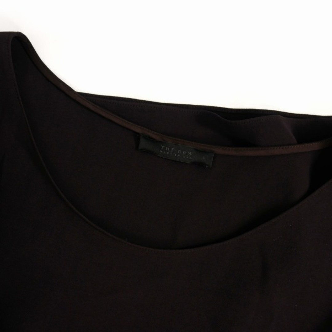 ザロウ THE ROW オーバーサイズ ブラウス トップス 半袖 S ブラウン レディースのトップス(シャツ/ブラウス(半袖/袖なし))の商品写真