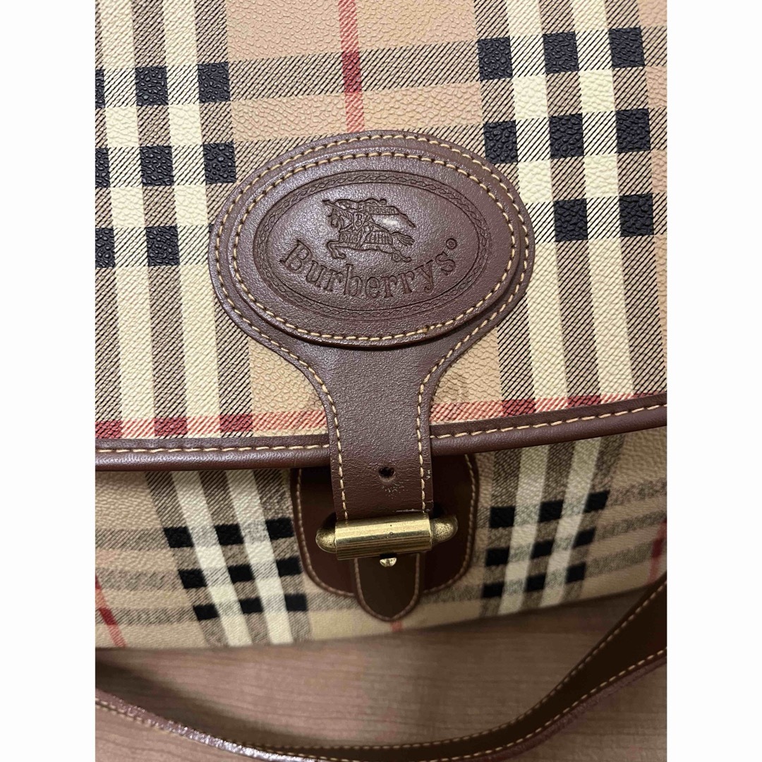 BURBERRY(バーバリー)のバーバリー　バーバリーズ　 ショルダーバッグ レザー PVC ノバチェック　  レディースのバッグ(ショルダーバッグ)の商品写真