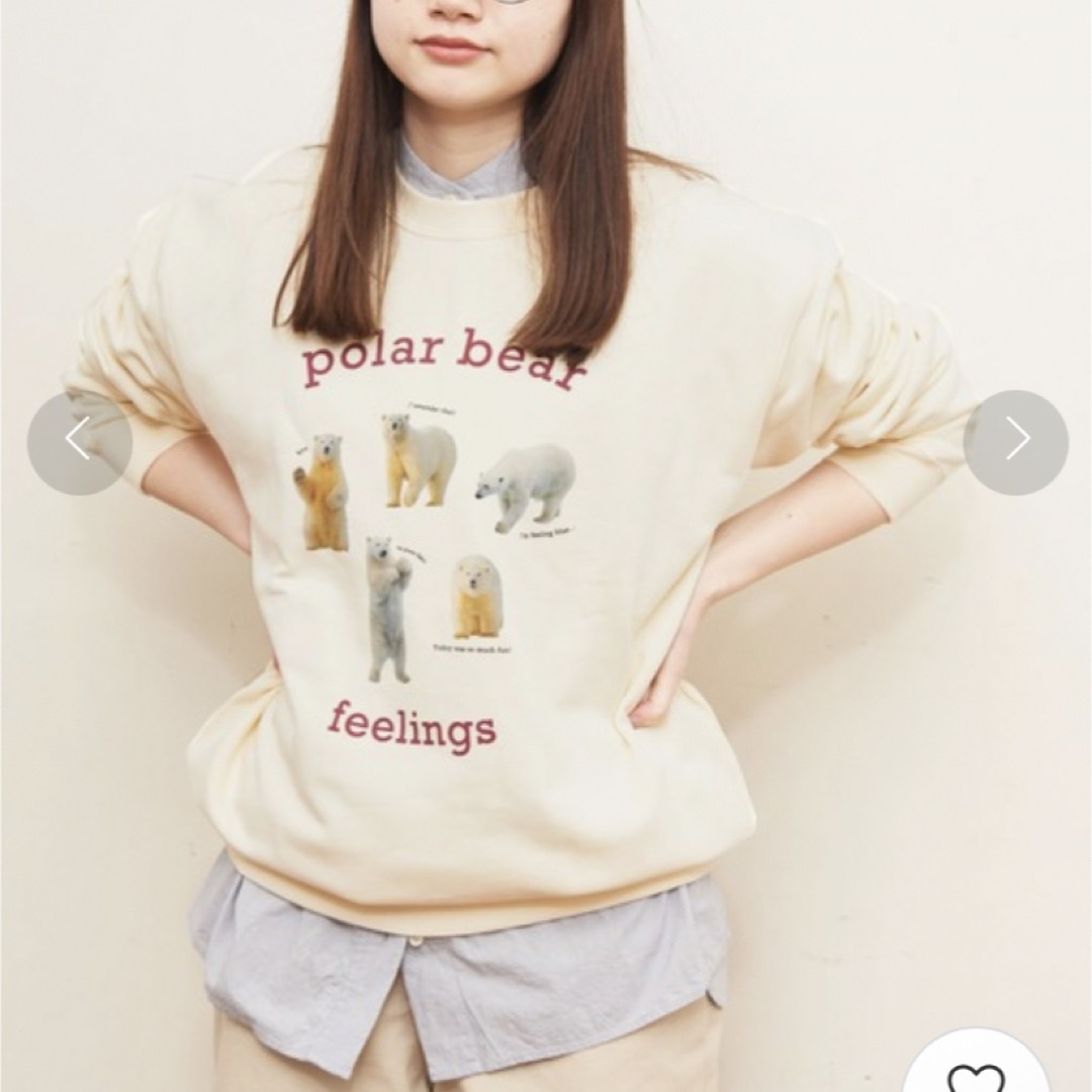 fig London(フィグロンドン)のfig london●polar bear sweat 白クマスウェット レディースのトップス(トレーナー/スウェット)の商品写真