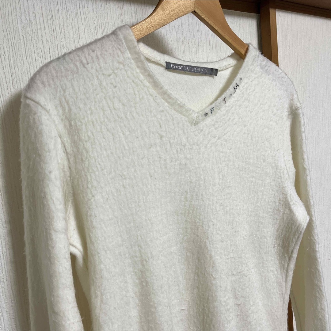 FranCisT_MOR.K.S. REVERSE SHAGGY KNIT67cm袖丈