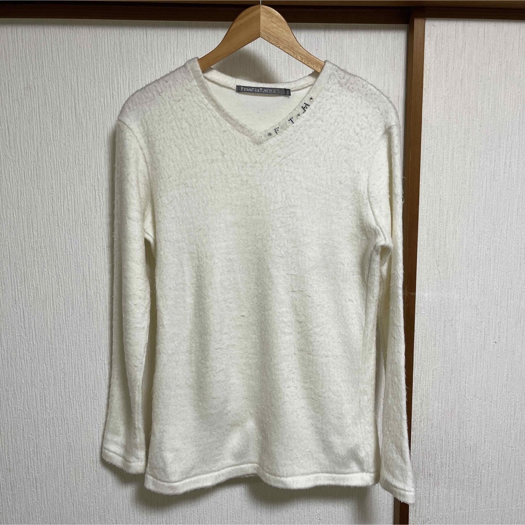 FranCisT_MOR.K.S. REVERSE SHAGGY KNIT67cm袖丈