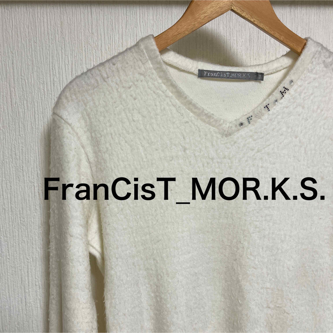 FranCisT_MOR.K.S. REVERSE SHAGGY KNIT67cm袖丈