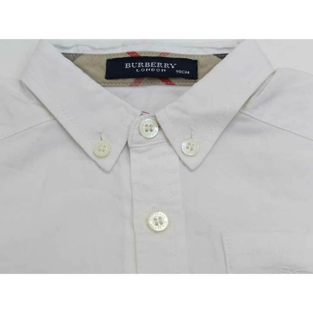 BURBERRY(バーバリー)の■バーバリー/BURBERRY■90cm 長袖シャツ 白 フォーマル お受験 面接 写真撮影 見学会 説明会 お稽古 お教室 通塾 通園 スクール 冠婚葬祭【中古】子供服 キッズ kids ベビー服 baby 男の子 529032 キッズ/ベビー/マタニティのベビー服(~85cm)(シャツ/カットソー)の商品写真