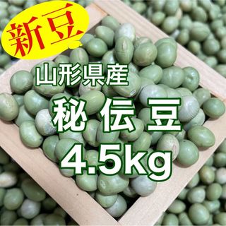 【新豆】山形県産青大豆 秘伝豆4.5kg(野菜)