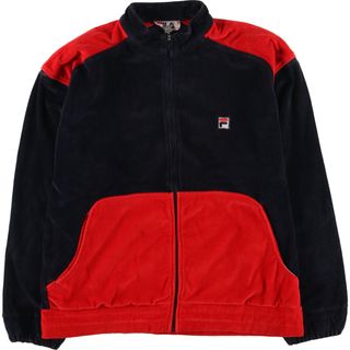 フィラ(FILA)の古着 80~90年代 フィラ FILA ベロア ジャージ トラックジャケット イタリア製 メンズS ヴィンテージ /eaa397070(その他)