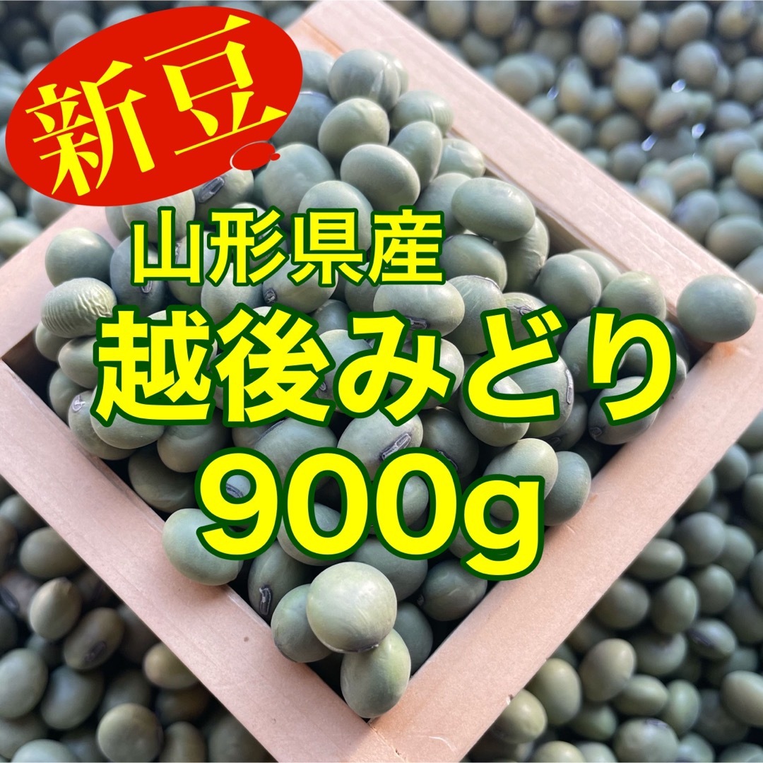 【新豆】山形県産 越後みどり900g青大豆1等級 食品/飲料/酒の食品(野菜)の商品写真