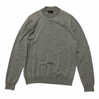 ロベルトコリーナ(ROBERTO COLLINA)のrobelto collina MOC KNECK SWEATER グレー 50(ニット/セーター)