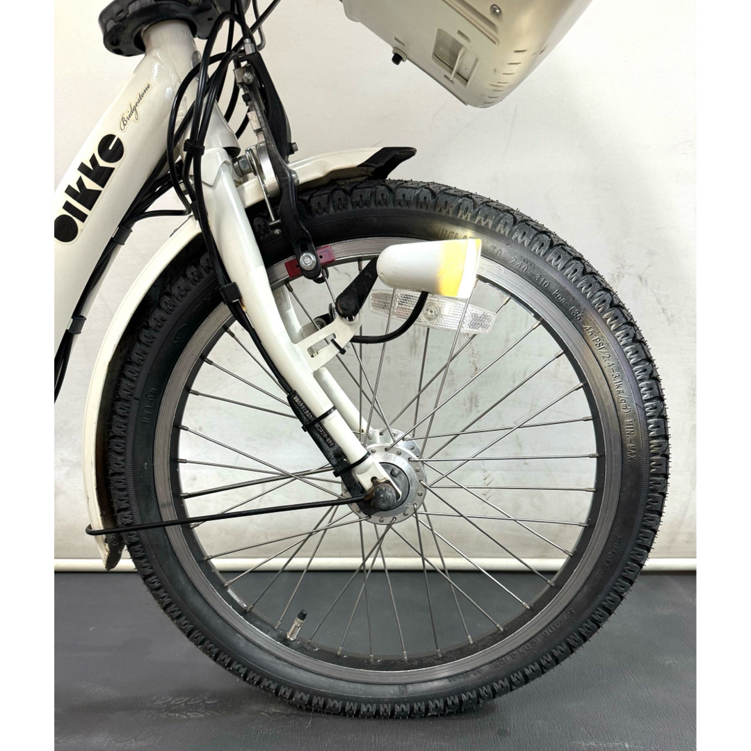 電動自転車 ブリヂストン ビッケポーラー 20インチ 13.2ah パワフル 白