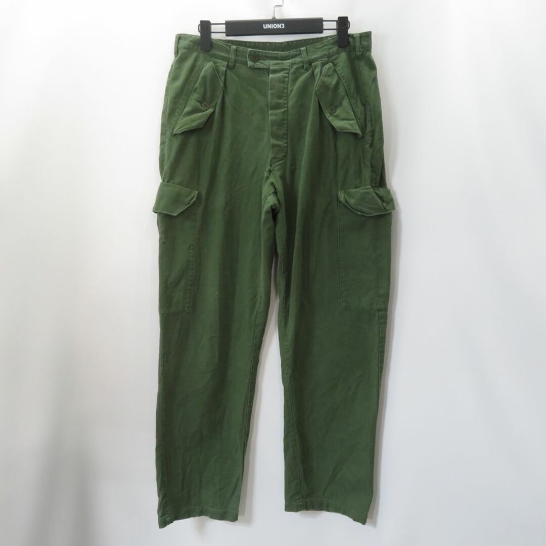 da231130-18VINTAGE 80s SWEDISH ARMY UTILITY PANTS SIZE C52