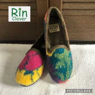 RIN cloer    フラットシューズ　ボア　あったかシューズ　新品・未使用(スリッポン/モカシン)