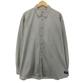 ディッキーズ(Dickies)の古着 ディッキーズ Dickies 長袖 ボタンダウンシャツ メンズXXL /eaa397236(シャツ)