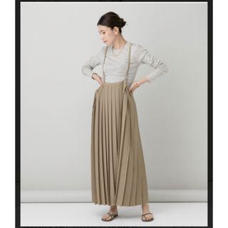 カレンソロジー(Curensology)の美品 ¥29700 カレンソロジー ライク プリーツ サロペット ワンピース(ロングワンピース/マキシワンピース)