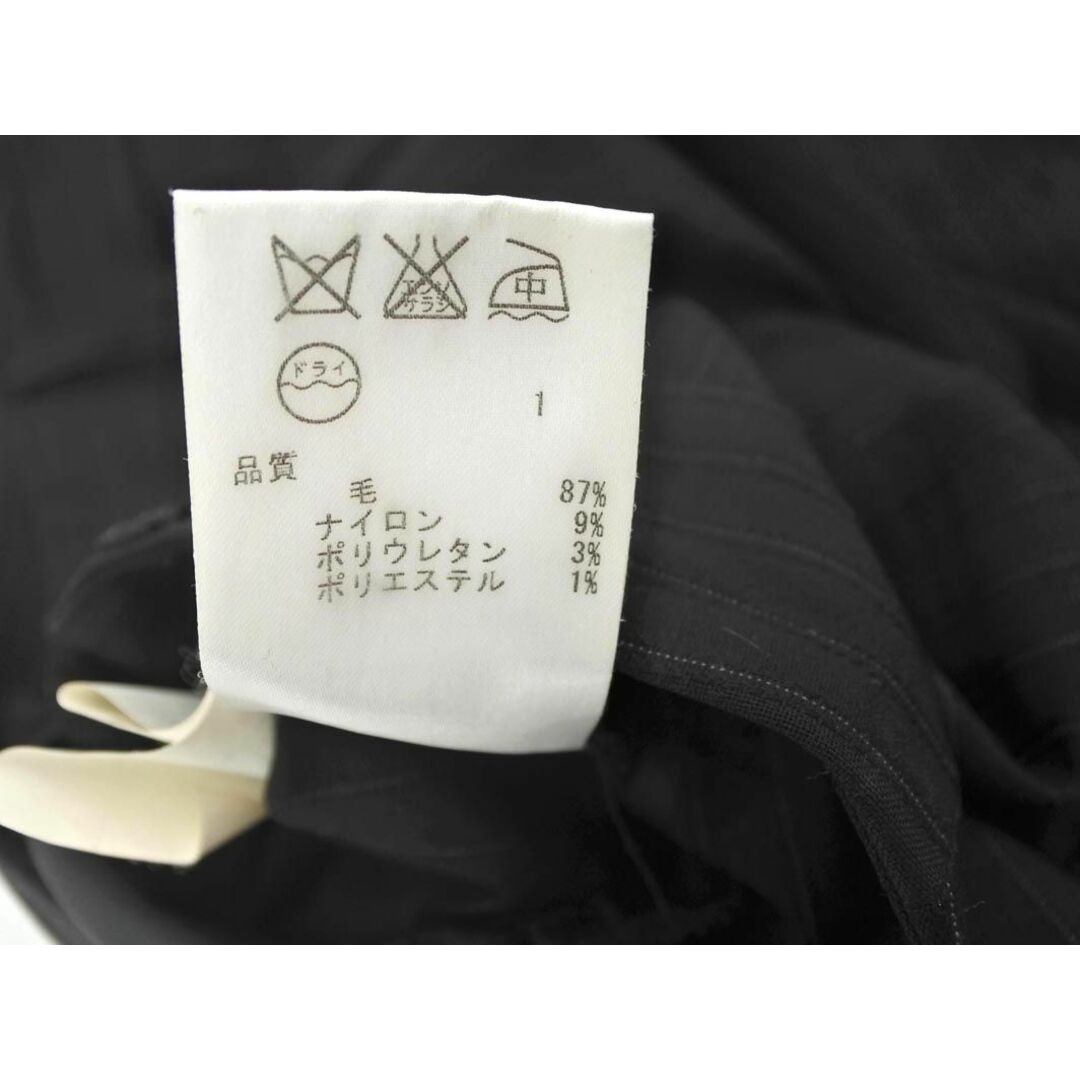 ICB(アイシービー)のiCB アイシービー ストライプ スラックス パンツ size7/黒 ■■ レディース レディースのパンツ(その他)の商品写真